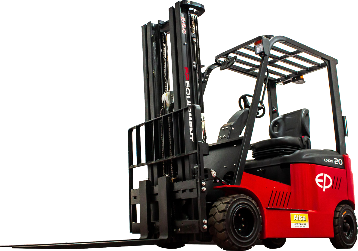 Commercial forklift unloading heavy pallets in Uxbridge