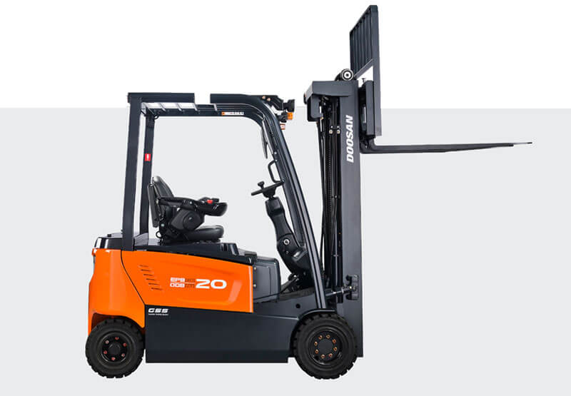 Forklift operator safely handling a commercial load in Uxbridge